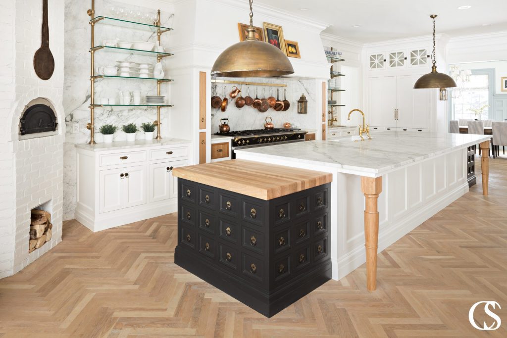 Black goes with everything, right? I love pairing this color with a clear finished oak